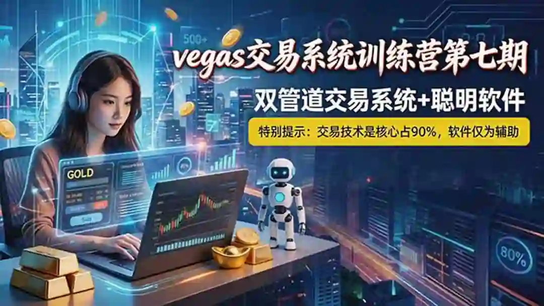 Vegas交易技术+聪明软件，黄金期货日赚50-1000U，长期稳定，小白轻松上手